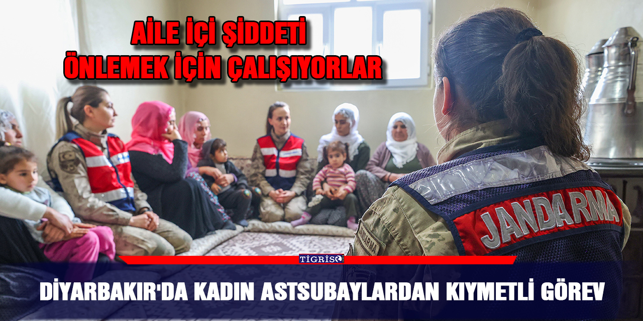 Diyarbakır'da kadın astsubaylardan kıymetli görev