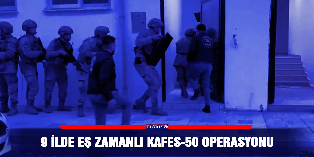 VİDEO - 9 ilde eş zamanlı Kafes-50 operasyonu