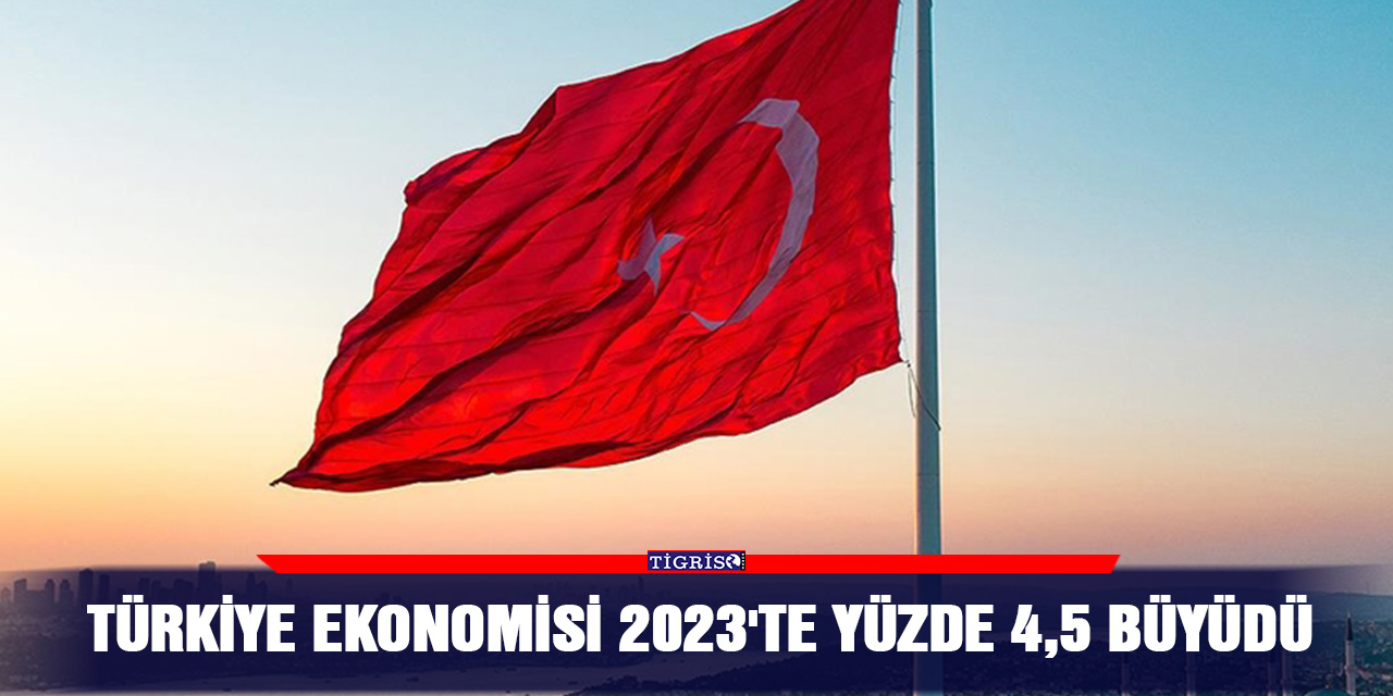 Türkiye ekonomisi 2023'te yüzde 4,5 büyüdü