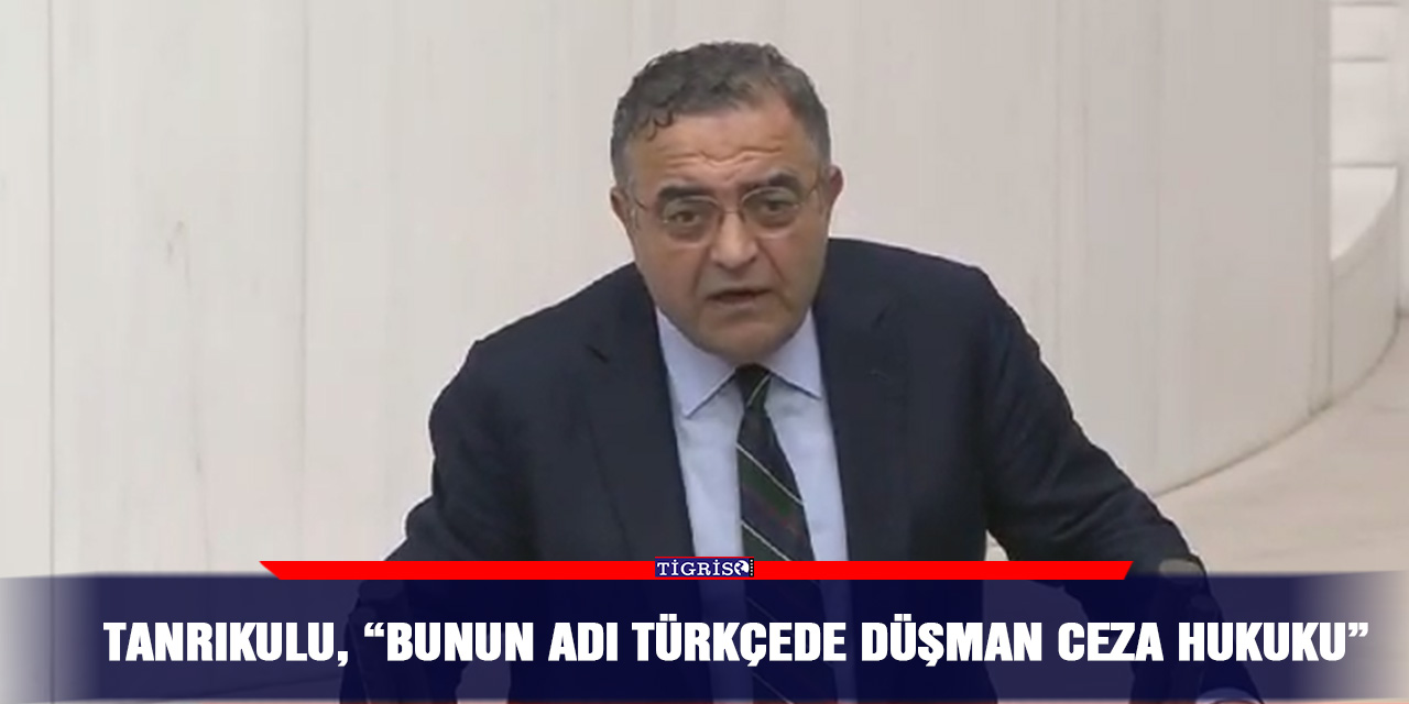 VİDEO - Tanrıkulu, “Bunun adı Türkçede Düşman ceza hukuku”