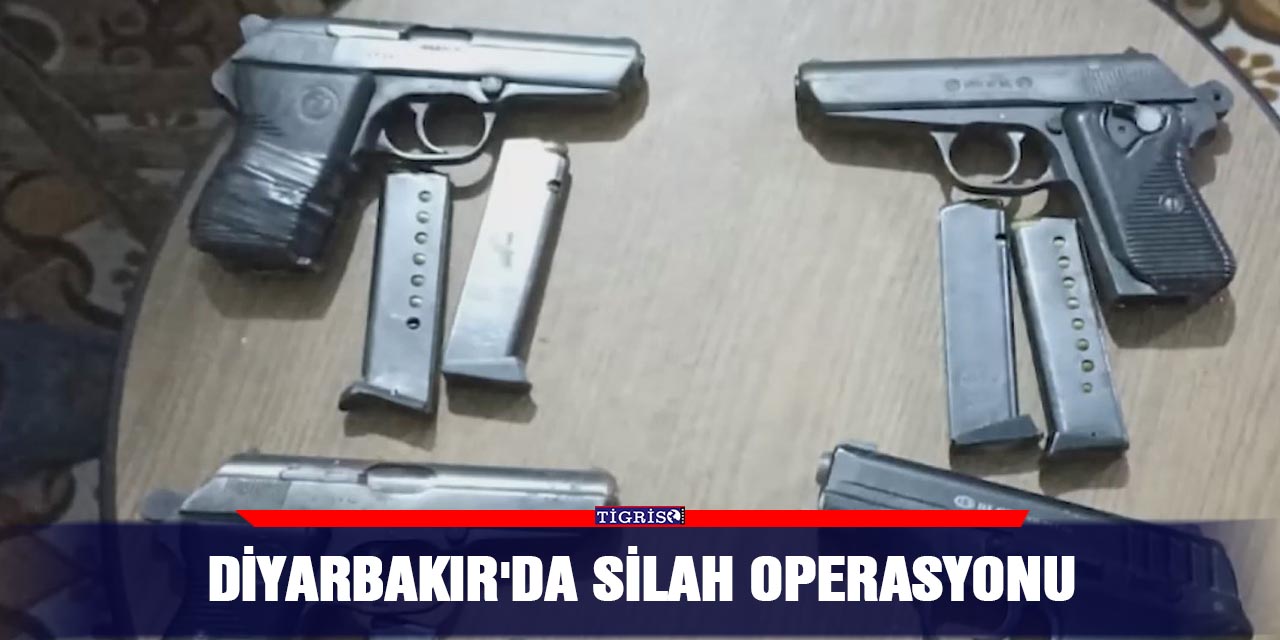 Diyarbakır'da silah operasyonu