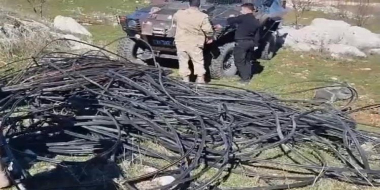Diyarbakır'da 1 milyon TL değerinde kablo ele geçirildi