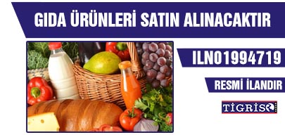 GIDA ÜRÜNLERİ SATIN ALINACAKTIR