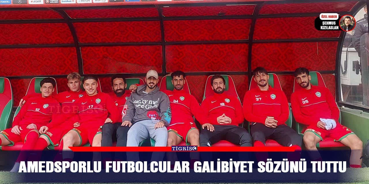 Amedsporlu futbolcular galibiyet sözünü tuttu