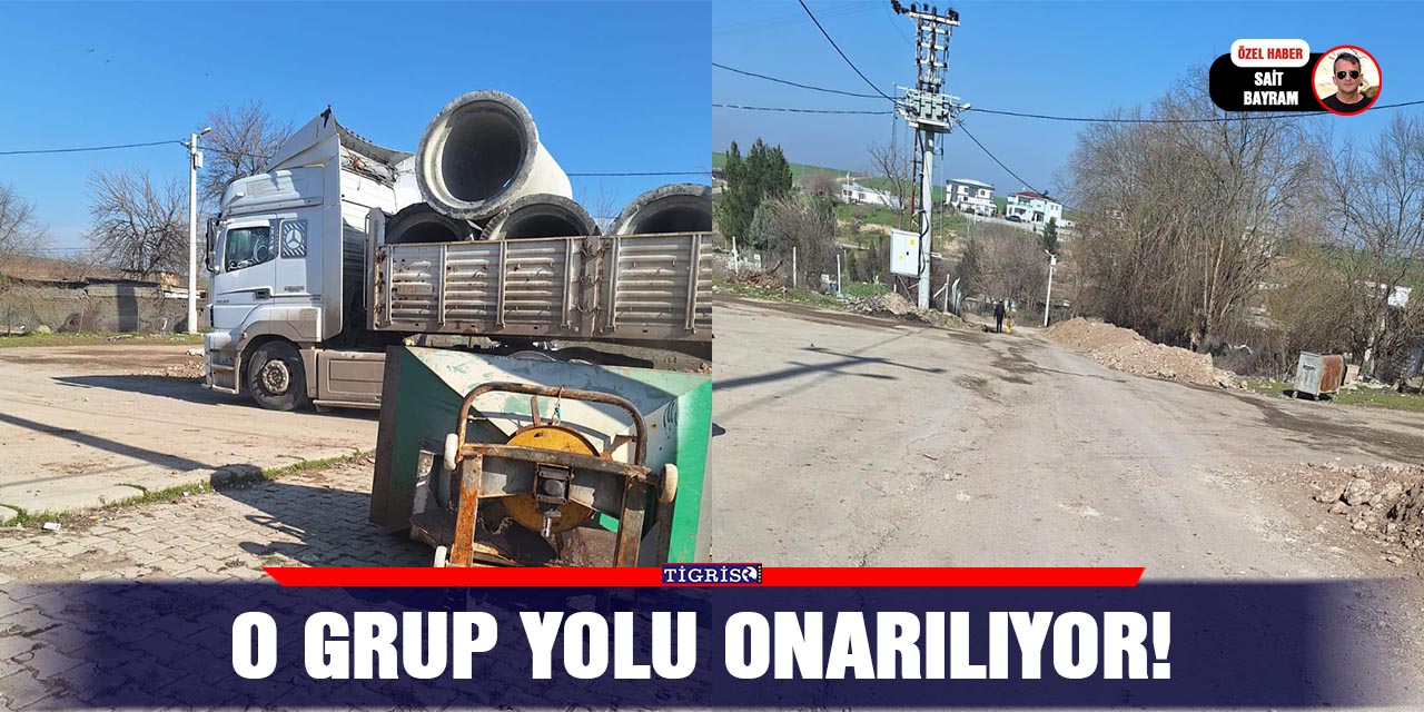 O grup yolu onarılıyor!