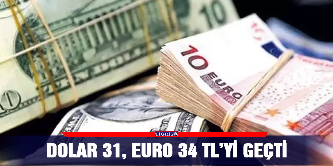 Dolar 31, Euro 34 TL’yi geçti