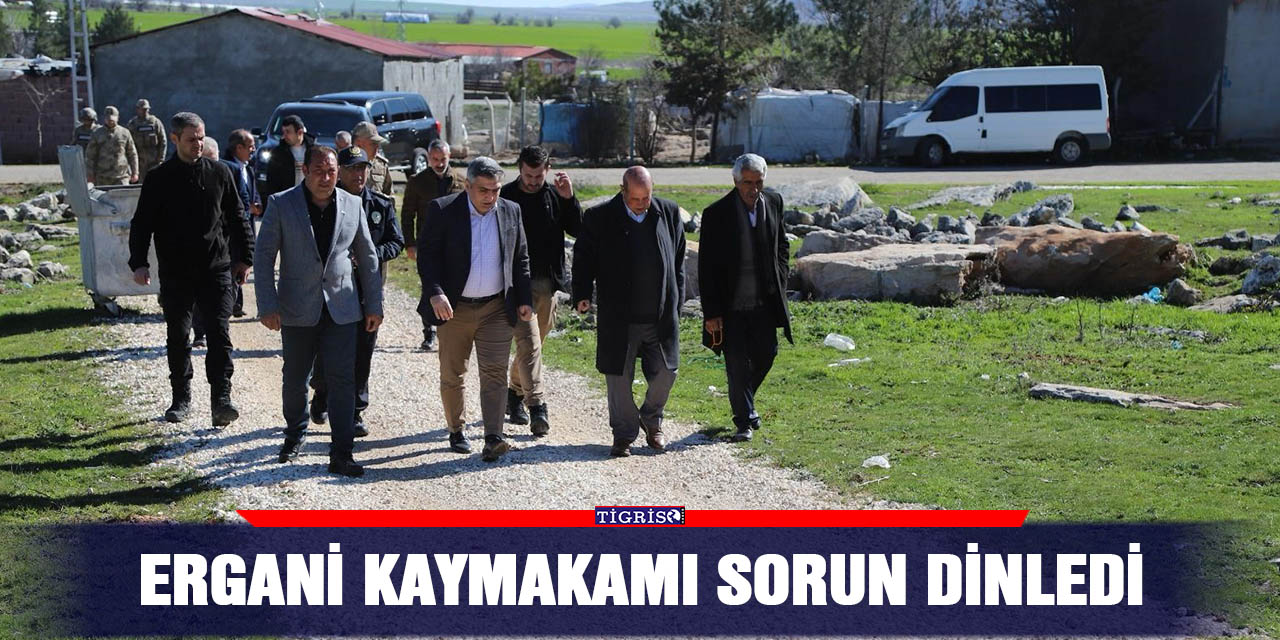Ergani Kaymakamı sorun dinledi