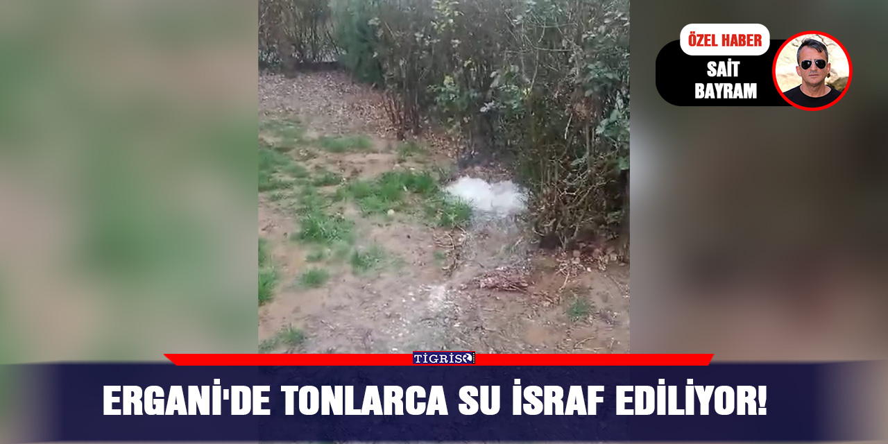 VİDEO - Ergani'de tonlarca su israf ediliyor!