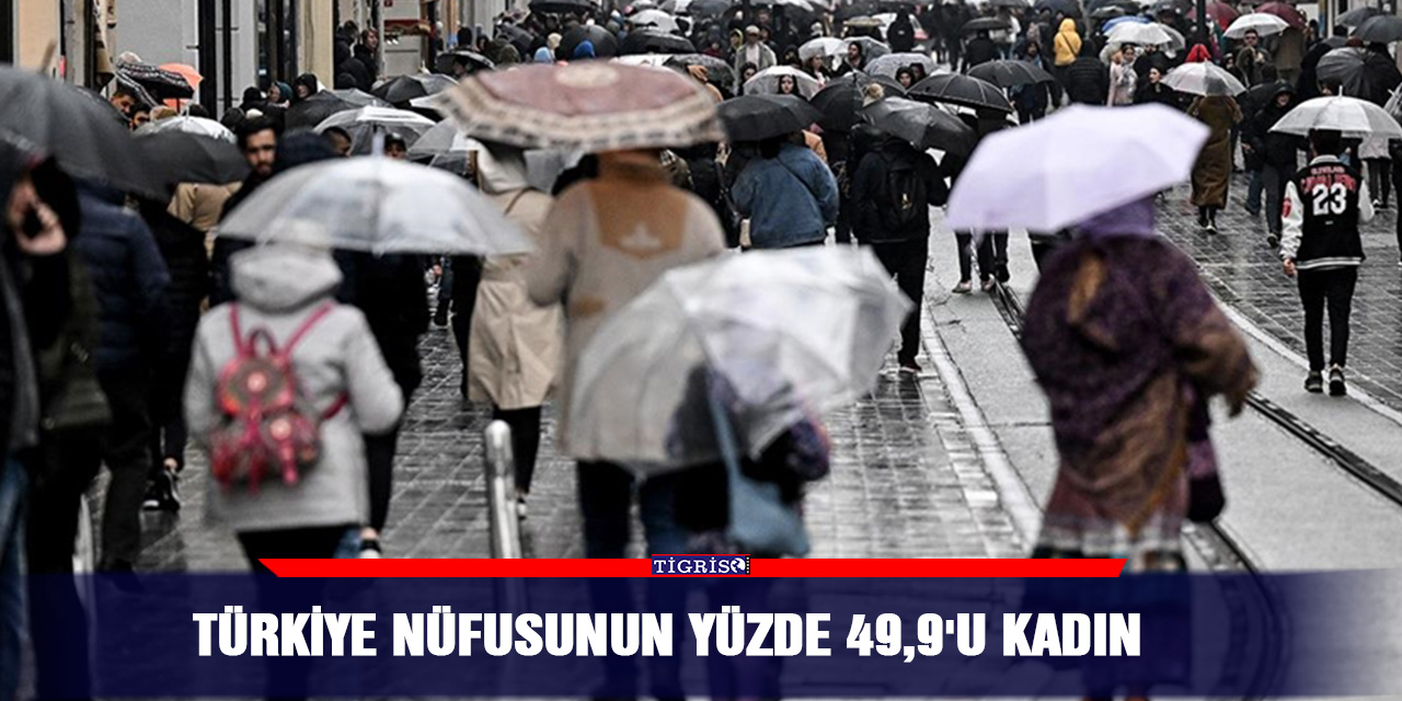 Türkiye nüfusunun yüzde 49,9'u kadın