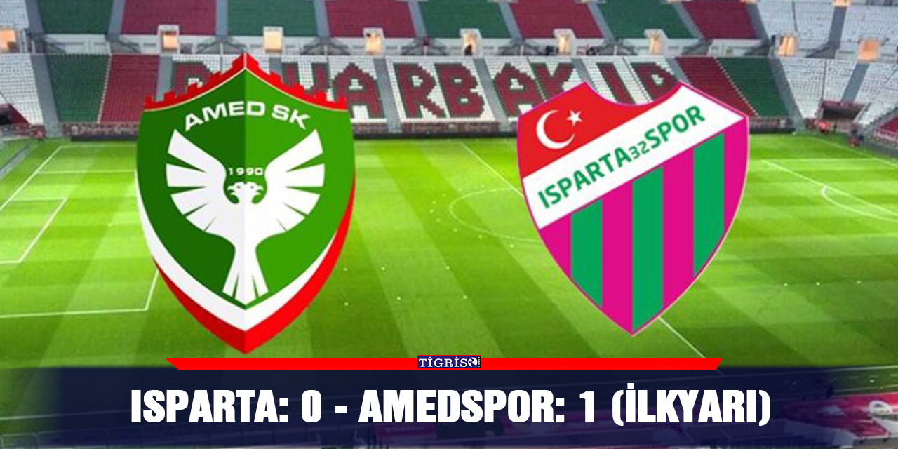 Isparta: 0 - Amedspor: 1 (İlkyarı)