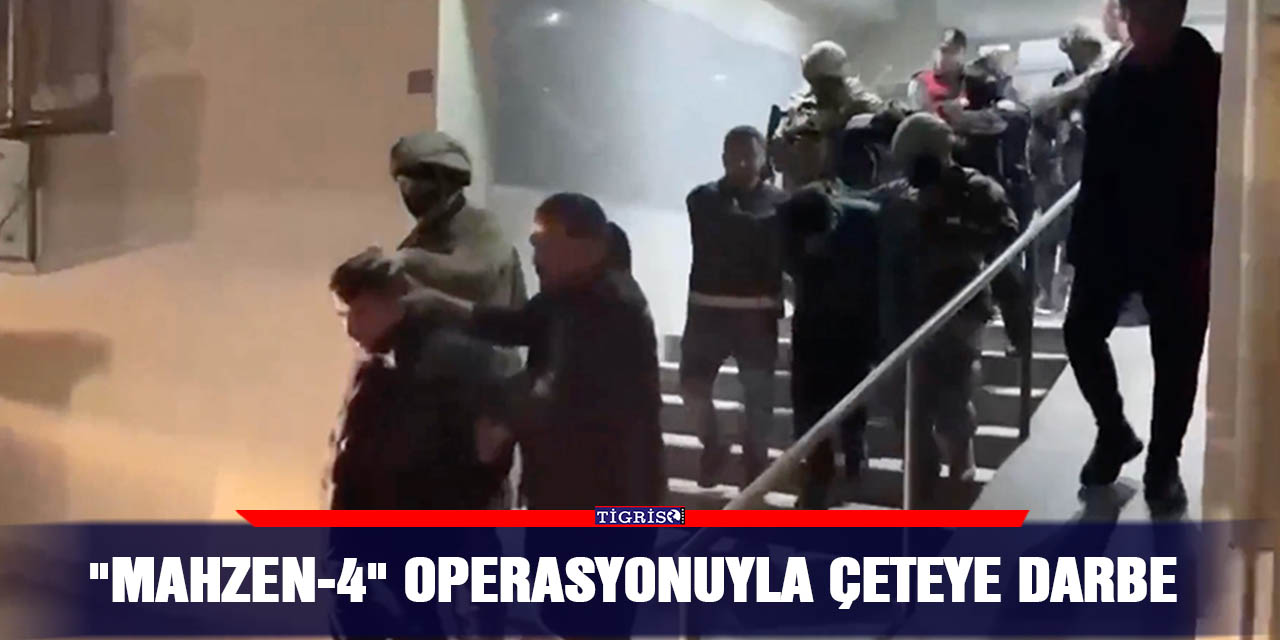 VİDEO-"Mahzen-4" operasyonuyla çeteye darbe