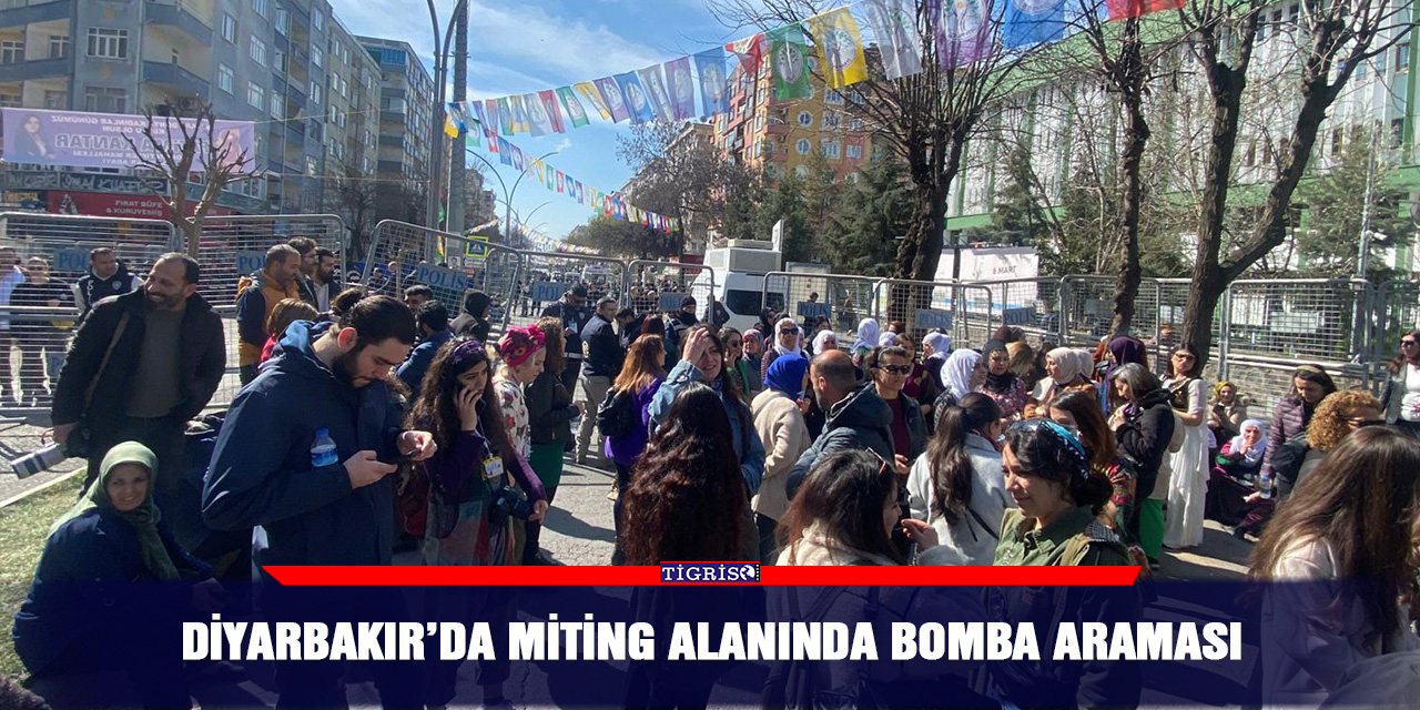 VİDEO - Diyarbakır’da miting alanında bomba araması