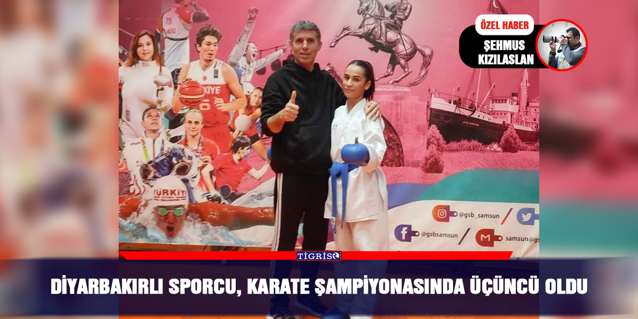 Diyarbakırlı sporcu, karate şampiyonasında üçüncü oldu