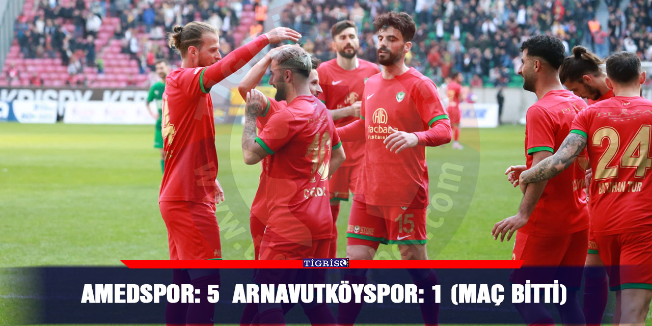 Amedspor: 5  Arnavutköyspor: 1 (Maç bitti)