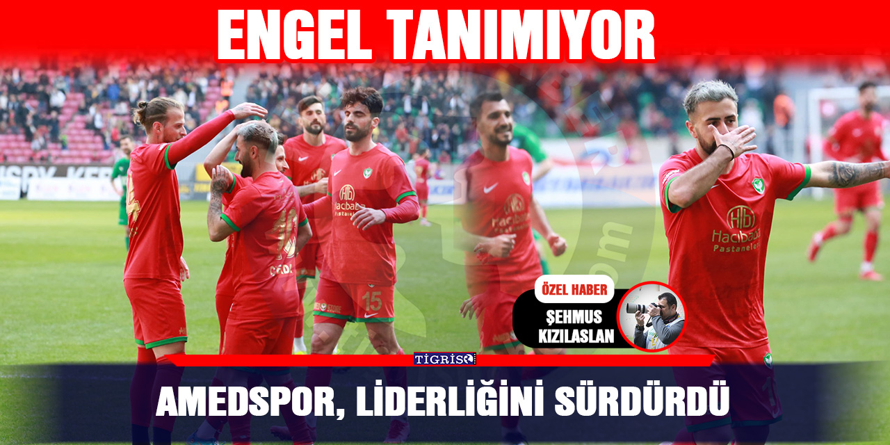 Amedspor, liderliğini sürdürdü
