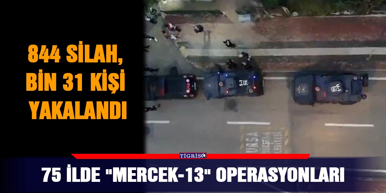 VİDEO-75 ilde "Mercek-13" operasyonları