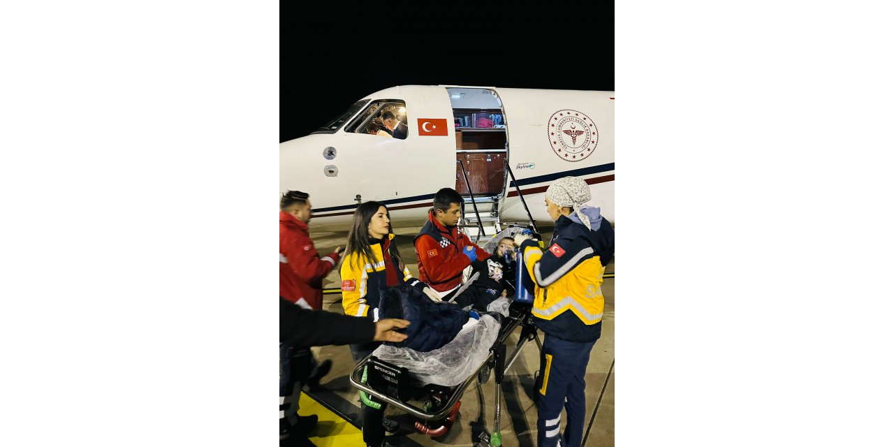 Şırnaklı hasta çocuğa ambulans uçak