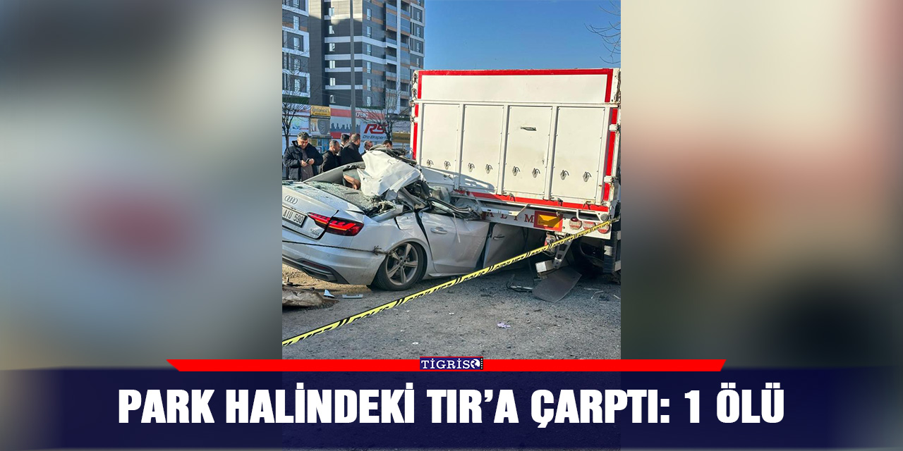Park halindeki TIR’A çarptı: 1 ölü