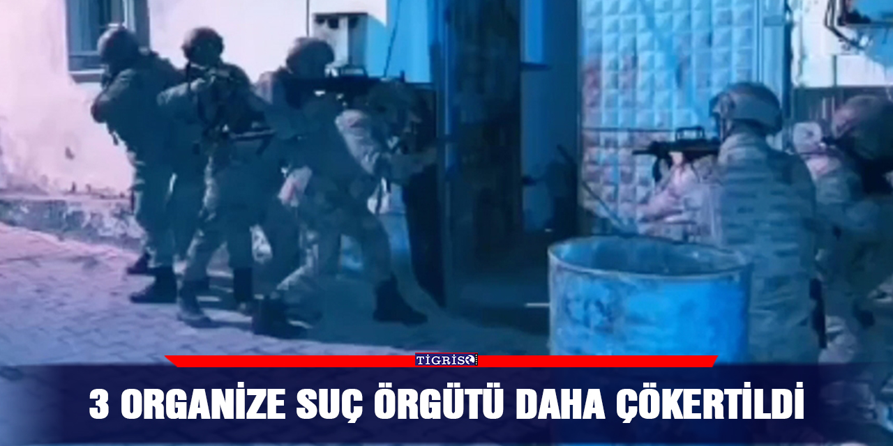 3 organize suç örgütü daha çökertildi