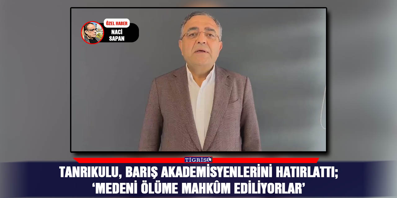 VİDEO-Tanrıkulu, Barış akademisyenlerini hatırlattı