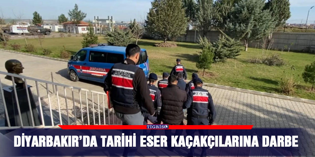 Diyarbakır’da tarihi eser kaçakçılarına darbe