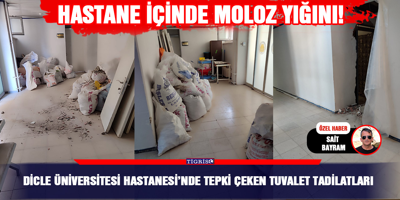 Dicle Üniversitesi Hastanesi’nde tepki çeken tuvalet tadilatları