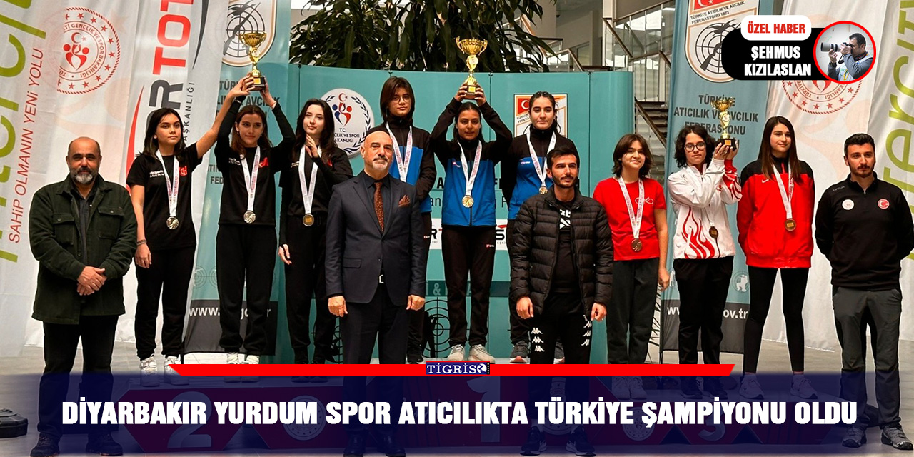 Diyarbakır yurdum spor atıcılıkta Türkiye şampiyonu oldu