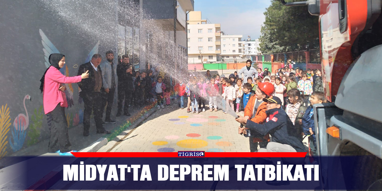 Midyat'ta deprem tatbikatı