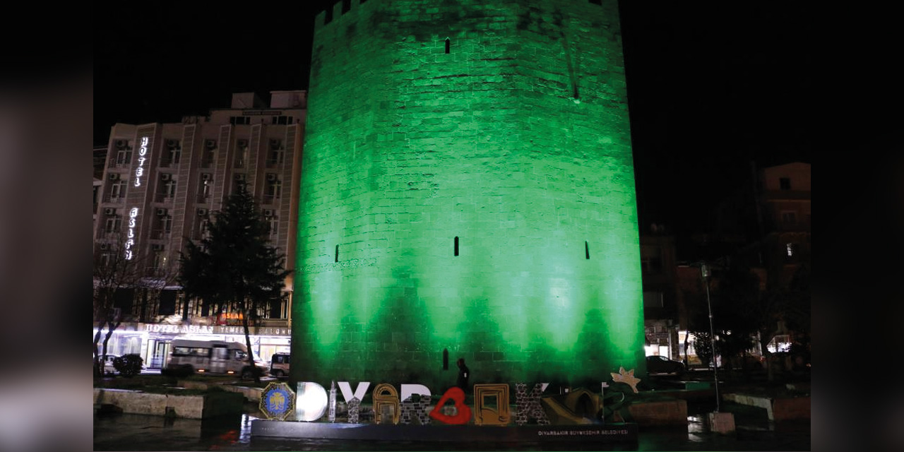 Diyarbakır Surları yeşile büründü