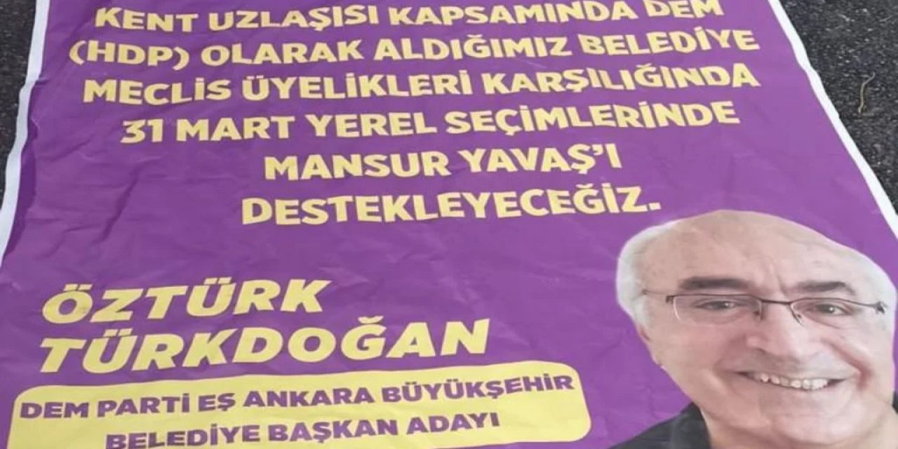 ABB'den DEM Parti afişleriyle ilgili uyarı