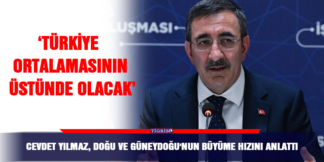 Cevdet Yılmaz, Doğu ve Güneydoğu'nun büyüme hızını anlattı