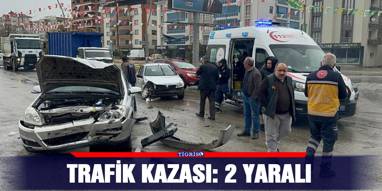 Trafik kazası: 2 yaralı