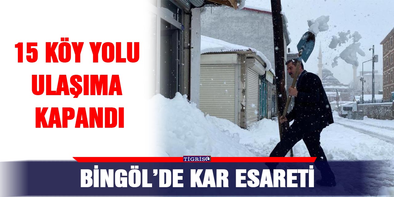 Bingöl’de kar esareti