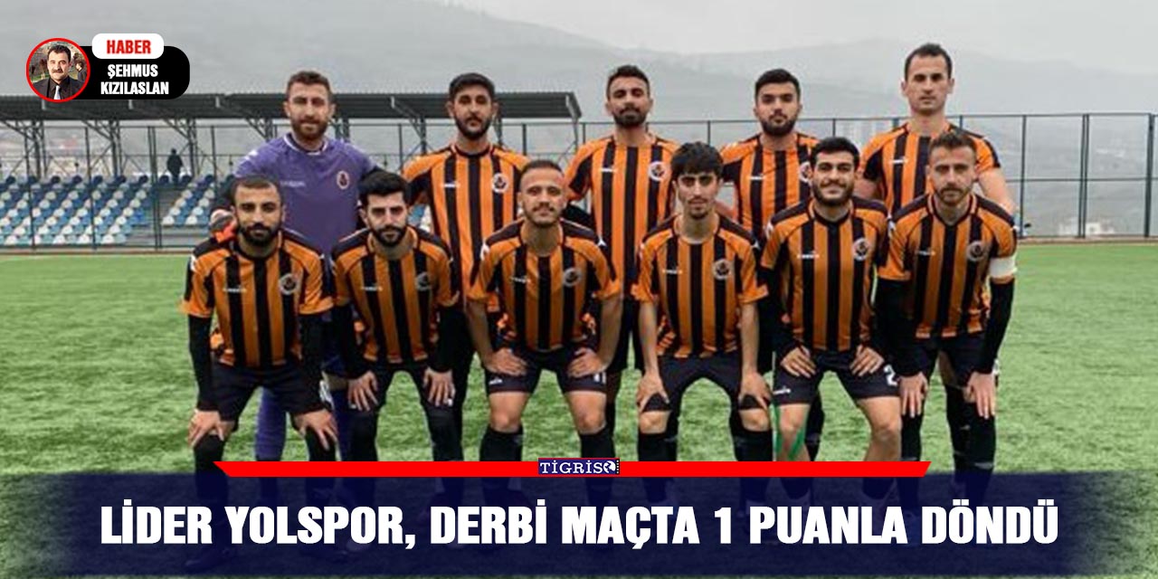 Lider Yolspor, derbi maçta 1 puanla döndü