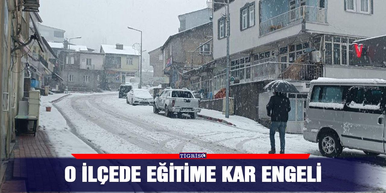 O ilçede eğitime kar engeli