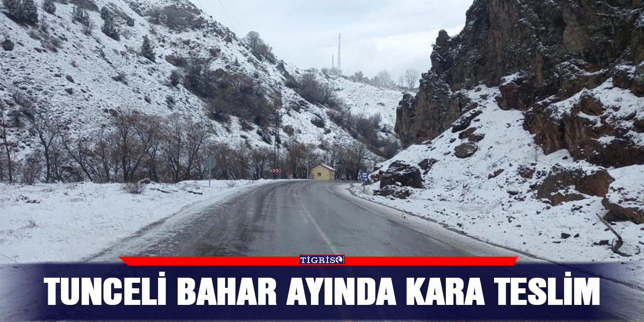 Tunceli bahar ayında kara teslim