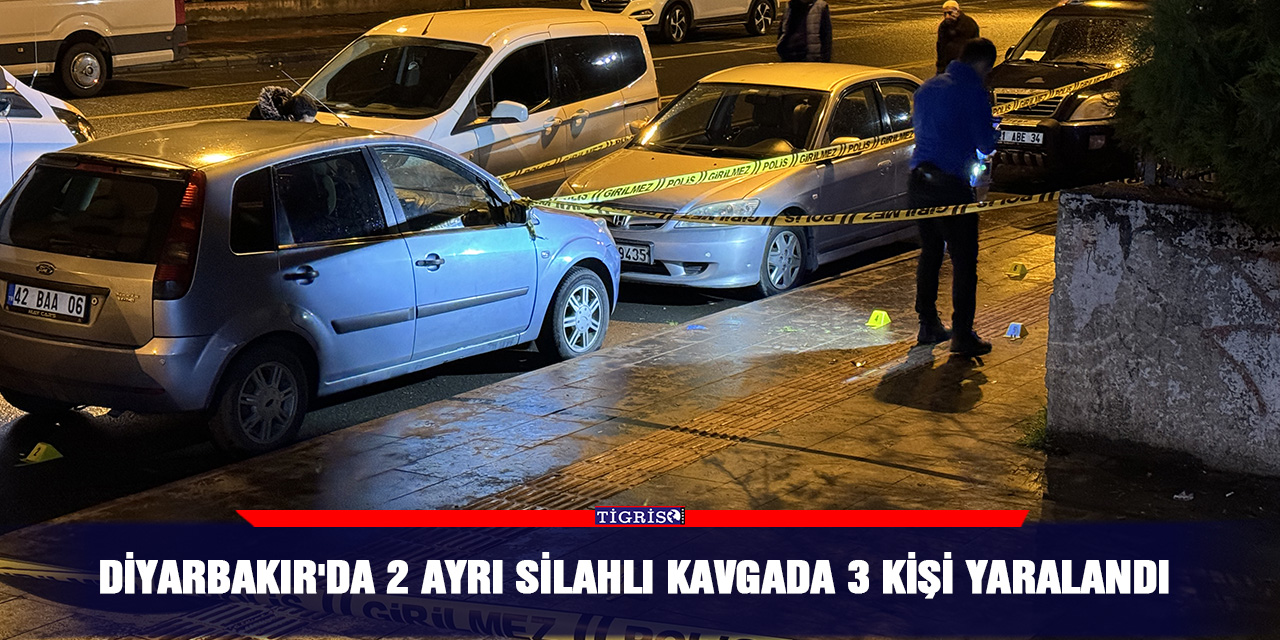 Diyarbakır'da 2 ayrı silahlı kavgada 3 kişi yaralandı