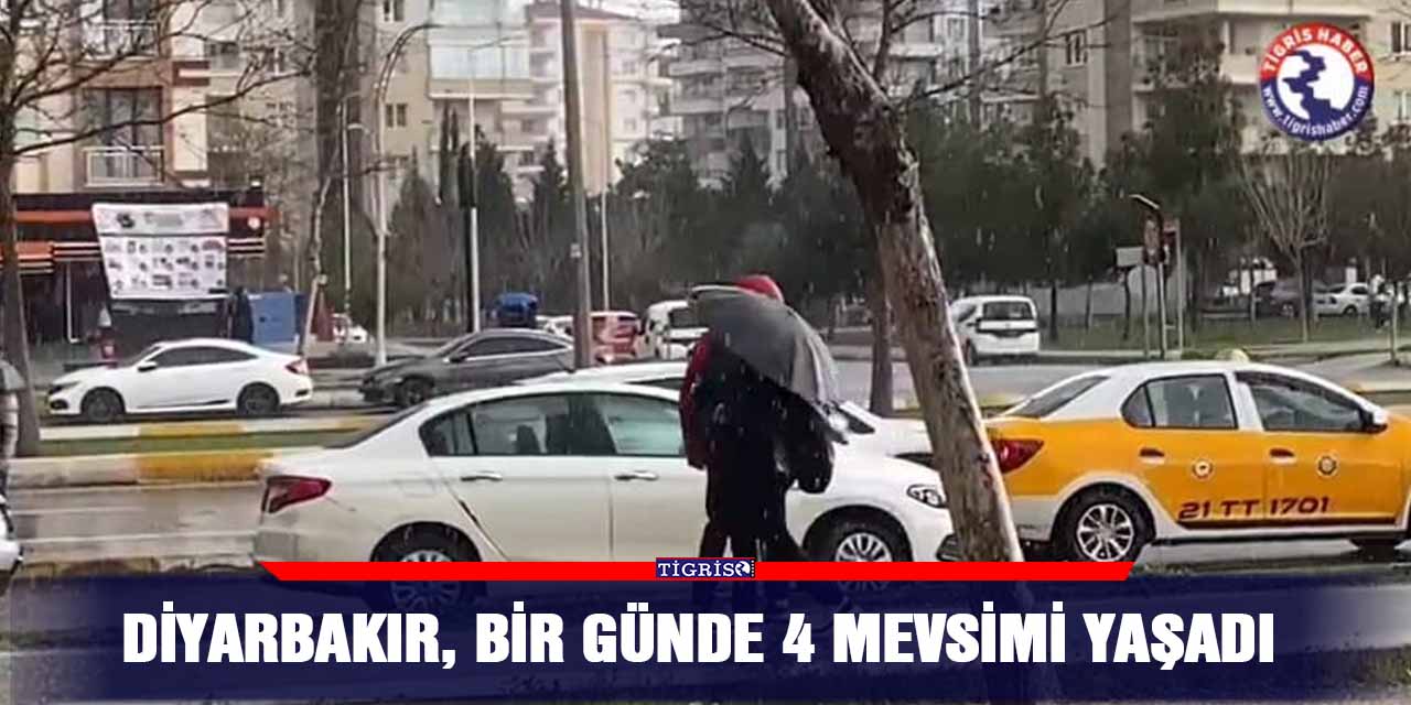 VİDEO - Diyarbakır, bir günde 4 mevsimi yaşadı