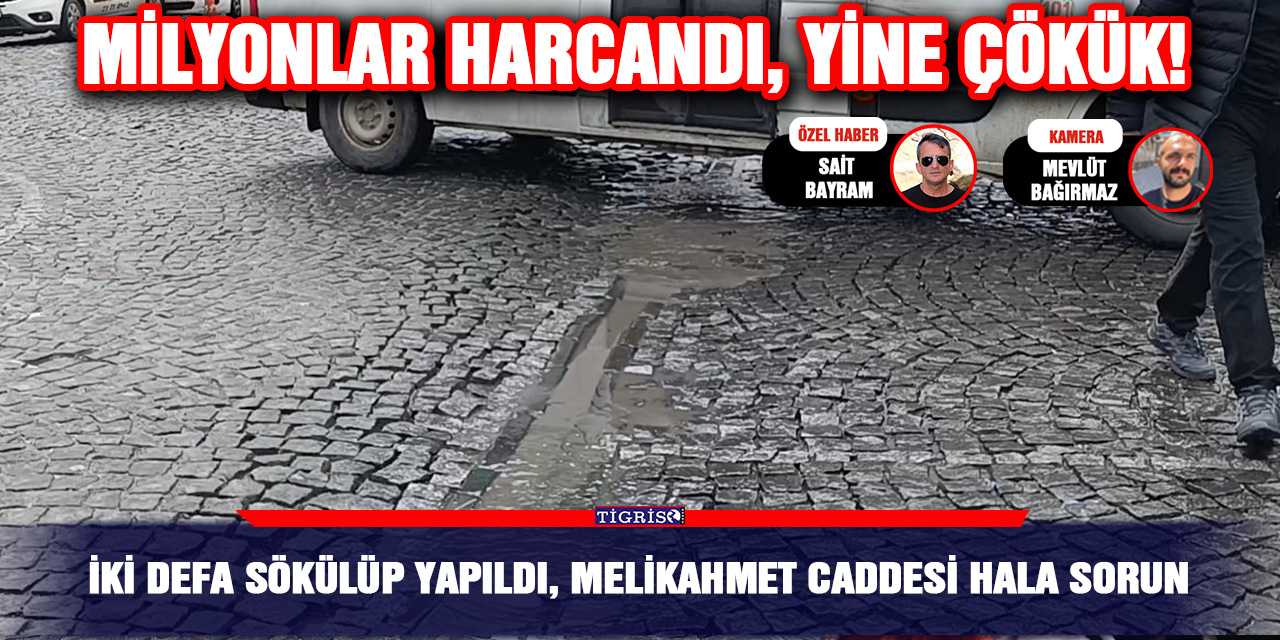 VİDEO - İki defa sökülüp yapıldı, Melikahmet caddesi hala sorun
