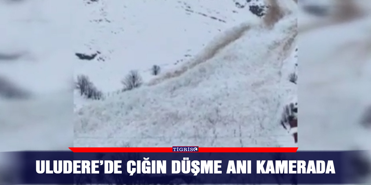 VİDEO - Uludere’de çığın düşme anı kamerada