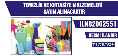 TEMİZLİK VE KIRTASİYE MALZEMELERİ SATIN ALINACAKTIR