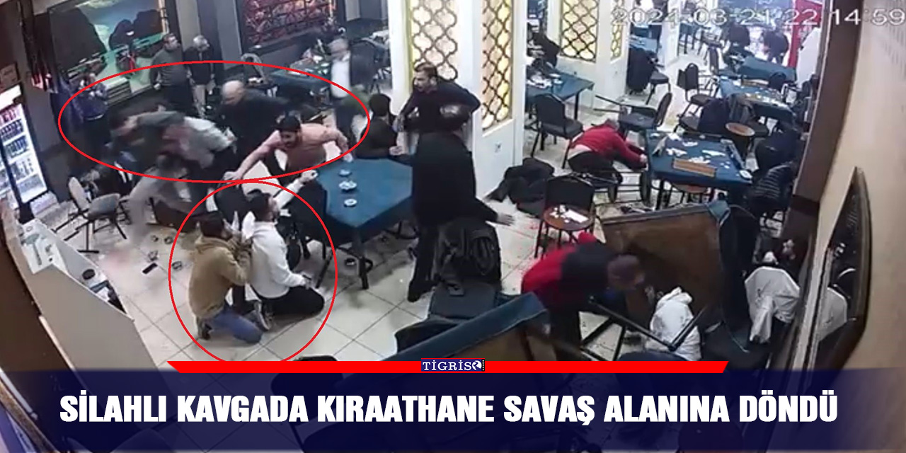 VİDEO - Silahlı kavgada kıraathane savaş alanına döndü