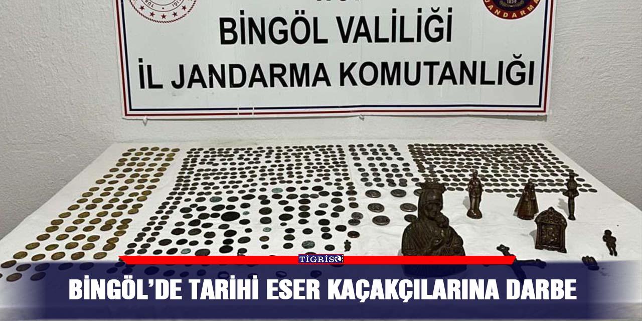 Bingöl’de tarihi eser kaçakçılarına darbe