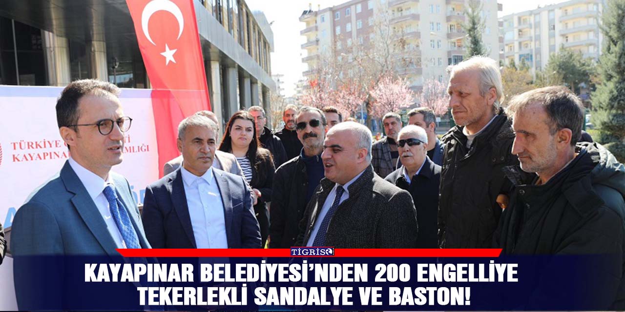 Kayapınar Belediyesi’nden 200 engelliye tekerlekli sandalye ve baston!