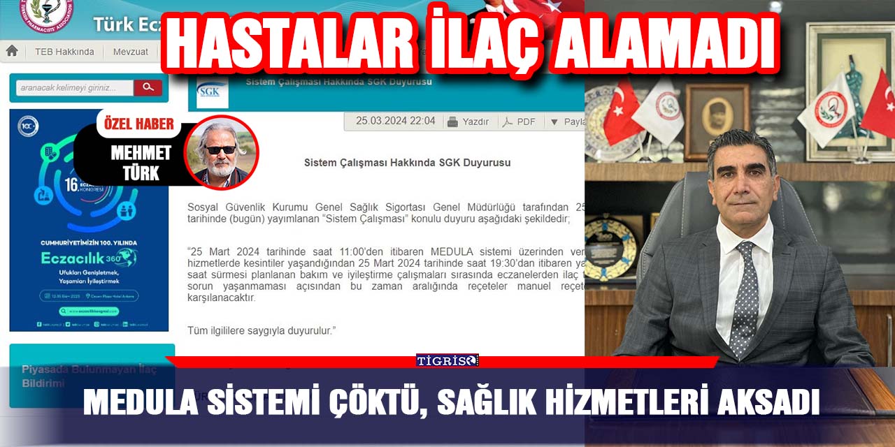 Medula sistemi çöktü, sağlık hizmetleri aksadı