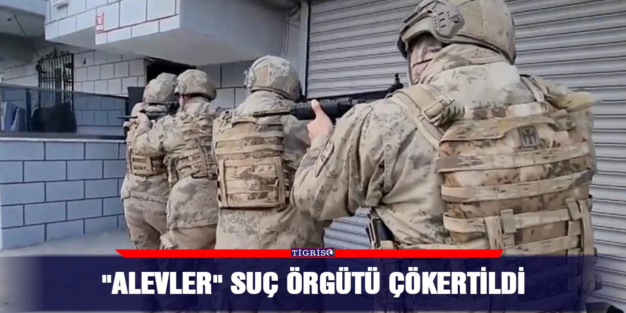 VİDEO-"Alevler" suç örgütü çökertildi