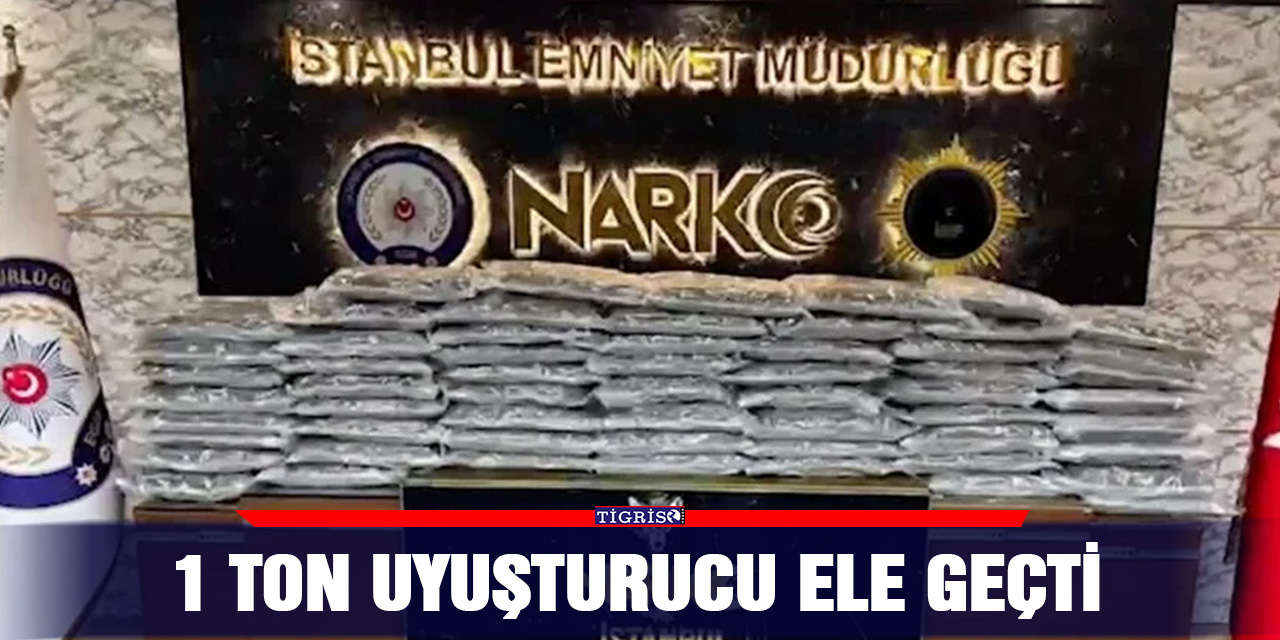 VİDEO - 1 ton uyuşturucu ele geçti