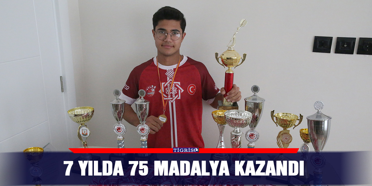 7 yılda 75 madalya kazandı