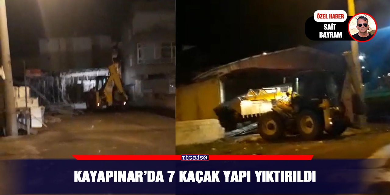 VİDEO - Kayapınar’da 7 kaçak yapı yıktırıldı