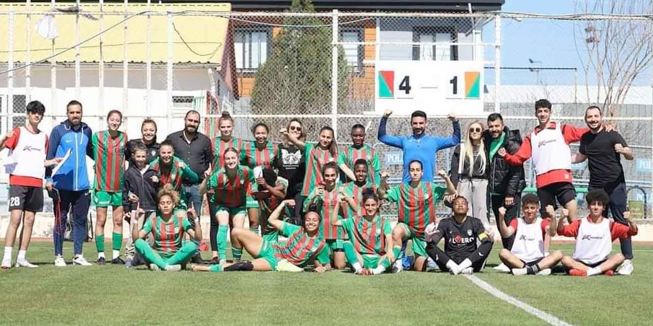 Amedspor Kadın futbol takımı önemli bir engeli aştı